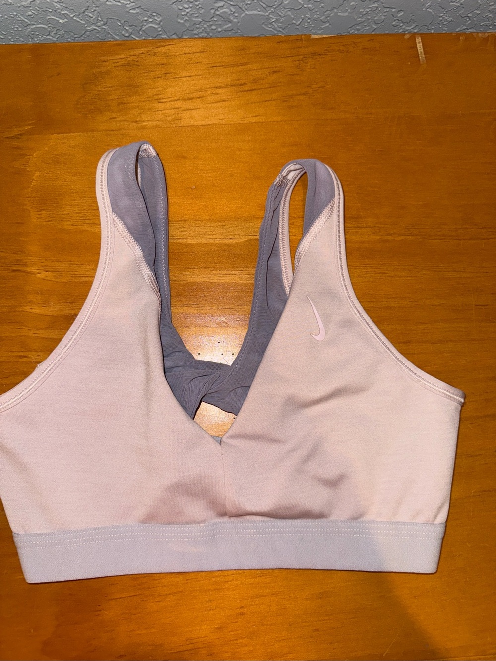 Nike Lavender Mesh Twist back Sports Bra